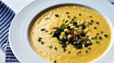 Creamy Corn and Poblano Soup