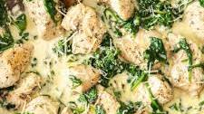 Creamy Garlic Chicken with Spinach
