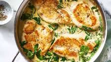 Creamy Garlic Skillet Chicken with Spinach
