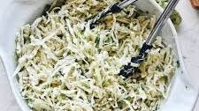 Creamy Lime Cilantro Slaw with Jalapeno