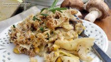 Creamy Mushroom, Corn & Cabbage Casserole