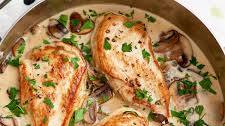 Creamy Parmesan Garlic Mushroom Chicken