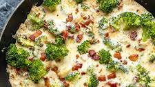 Creamy Pepper Jack Broccoli with Bacon