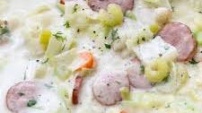 Creamy Sausage & Cabbage Soup