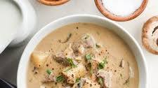 Creamy Steak and Mushroom Soup