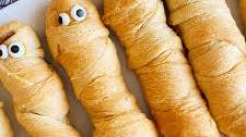 Crescent Mummy Dogs for Halloween