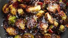 Crispy Roasted Brussels Sprouts with Bacon
