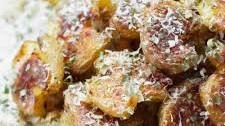 Crispy Truffle Parmesan Smashed Potatoes