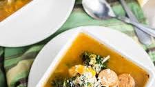 Crockpot Butternut Squash, Sausage, and Kale Soup