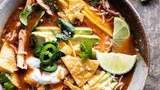 Crockpot Spicy Chicken Tortilla Soup