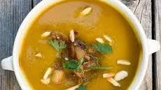 Curried Butternut Squash Soup with Apple Chutney