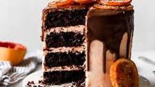 Dark Chocolate Blood Orange Cake Recipe