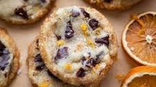 Dark Chocolate Orange Shortbread Cookies