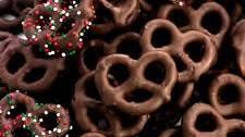 Dark Chocolate Peppermint Pretzels