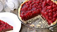 Dark Chocolate Raspberry Pie