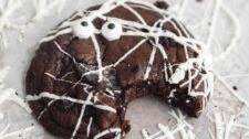 Double Chocolate Spiderweb Cookies