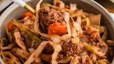 Dutch Oven Beef and Cabbage Casserole