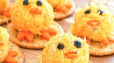 Easter Appetizer - Mini Chicks Cheese Balls