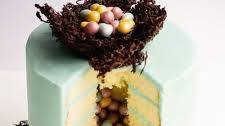 Easter Egg Pinata cake with Chocolate nest