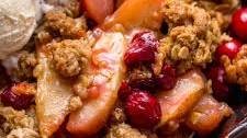 Easy Apple Cranberry Crisp