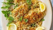 Easy Baked Flounder Oreganata