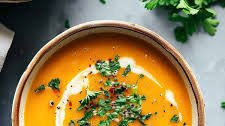 Easy Butternut Squash and Sweet Potato Soup