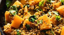 Easy Coconut Lentil Curry with Butternut Squash