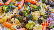 Easy Garlic Parmesan Roasted Vegetables