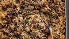 Easy Hamburger Rice Casserole