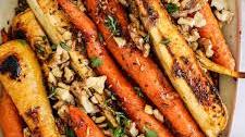 Easy Honey Roasted Carrots and Parsnips
