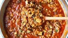 Easy Meat Sauce with Mushrooms
