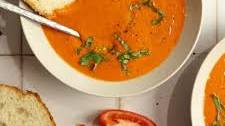Easy Roasted Red Pepper and Tomato Soup