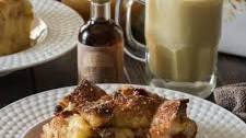 Eggnog Bread Pudding with Warm Whiskey Sauce