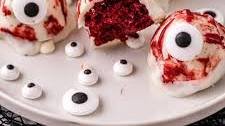 Eyeball Red Velvet Cake Balls