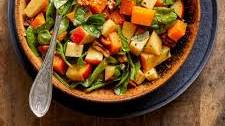 Fall Chopped Salad with Spinach, Butternut Squash, Apples & Cheddar
