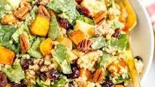 Fall Quinoa Spinach Salad