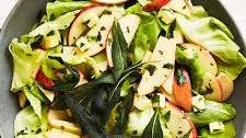 Fall Salad With Apples, Cheddar and Crispy Sage
