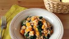 Farro Risotto with Butternut Squash and Kale