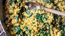 Farro Risotto with Squash and Kale