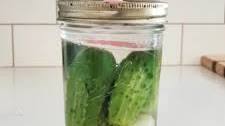 Fermented Pickle Recipe Old-fashioned Saltwater Brine Pickles