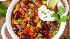 Fiesta Three Bean Chili (Vegan!)