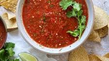 Fire Grilled Tomato and Red Pepper Salsa