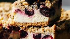 Fresh Cherry Cheesecake Bars