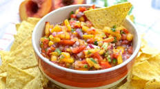 Fresh Mango Peach Salsa