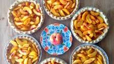 Fresh Peach Pie Filling and Glaze