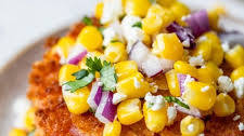 Fried Tomatoes with Corn Salsa