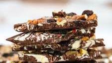 Fruit and nut chocolate bark