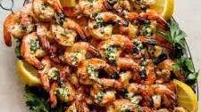 Garlic Butter Grilled Shrimp Skewers