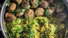 Garlic Butter Turkey Meatballs & Zoodles Recipe