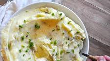 Garlic Chive Cream Cheese Vegan Mashed Potatoes